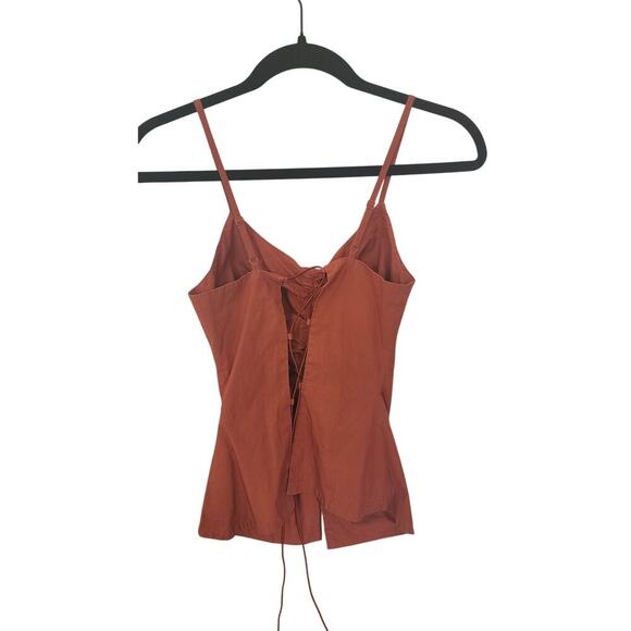 Drae Shirred Backless Camisole Sz M - Picture 6 of 8